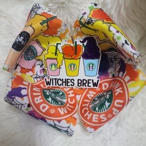 Witches brew jumbo hair bow